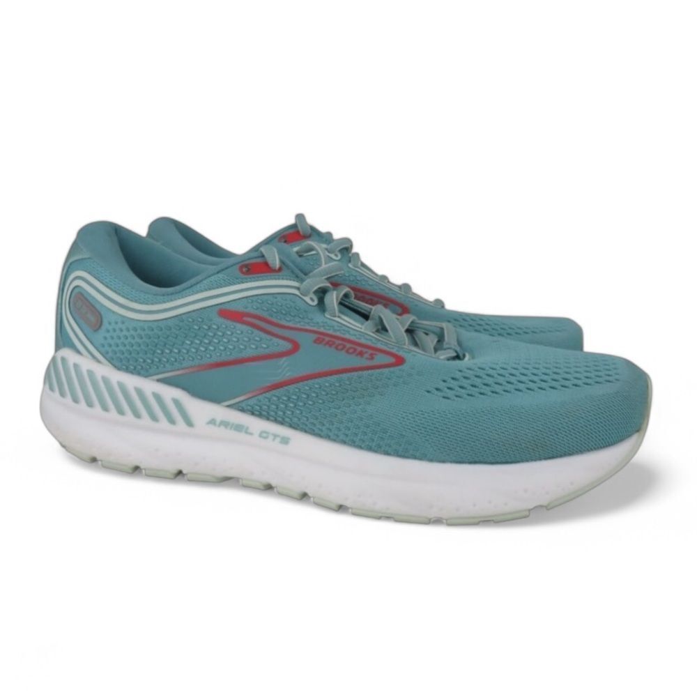 Brooks Ariel GTS 23 Mint Green Stability Running Walking Shoes Women's Size 9
